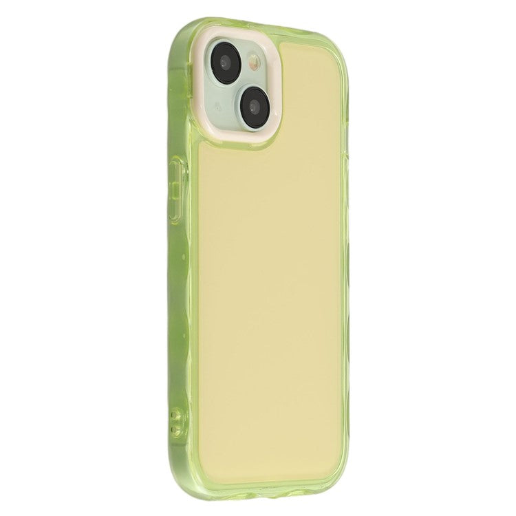 For iPhone 14 Case Inner Wave Pattern TPU + Acrylic Phone Cover - TechGearPal