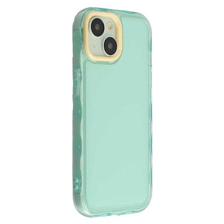 For iPhone 14 Case Inner Wave Pattern TPU + Acrylic Phone Cover - TechGearPal