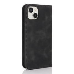 For iPhone 14  /  13 Stand Case Magnetic Closure Skin Touch Leather Flip Phone Cover with Wallet - TechGearPal