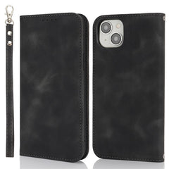 For iPhone 14  /  13 Stand Case Magnetic Closure Skin Touch Leather Flip Phone Cover with Wallet - TechGearPal