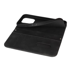 Stand Case for iPhone 13 Pro Max / 12 Pro Max Magnetic Closure Skin Touch Leather Flip Phone Cover with Wallet - TechGearPal