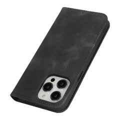 Stand Case for iPhone 13 Pro Max / 12 Pro Max Magnetic Closure Skin Touch Leather Flip Phone Cover with Wallet - TechGearPal