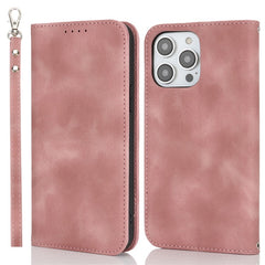 Stand Case for iPhone 13 Pro Max / 12 Pro Max Magnetic Closure Skin Touch Leather Flip Phone Cover with Wallet - TechGearPal