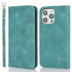 Stand Case for iPhone 13 Pro Max / 12 Pro Max Magnetic Closure Skin Touch Leather Flip Phone Cover with Wallet - TechGearPal