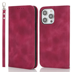 Stand Case for iPhone 13 Pro Max / 12 Pro Max Magnetic Closure Skin Touch Leather Flip Phone Cover with Wallet - TechGearPal