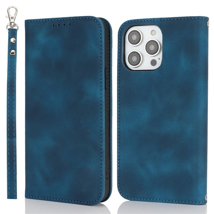 Stand Case for iPhone 13 Pro Max / 12 Pro Max Magnetic Closure Skin Touch Leather Flip Phone Cover with Wallet - TechGearPal