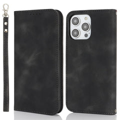 For iPhone 14 Pro Max Stand Case Magnetic Closure Skin Touch Leather Flip Phone Cover with Wallet - TechGearPal