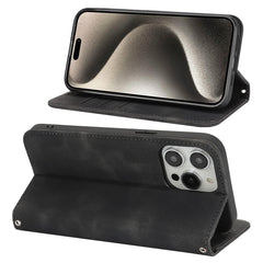 For iPhone 14 Pro Max Stand Case Magnetic Closure Skin Touch Leather Flip Phone Cover with Wallet - TechGearPal