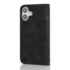 For iPhone 16 Stand Case Magnetic Closure Skin Touch Leather Flip Phone Cover with Wallet - TechGearPal