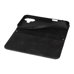 For iPhone 16 Stand Case Magnetic Closure Skin Touch Leather Flip Phone Cover with Wallet - TechGearPal