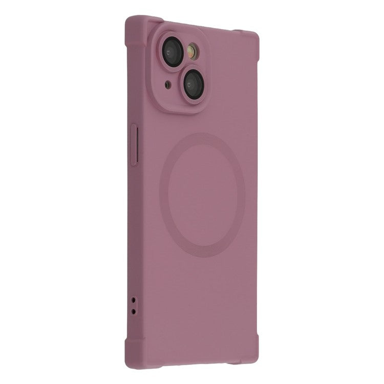 For iPhone 14 Case Compatible with MagSafe Straight Edge TPU Phone Cover with Camera Lens Protector - TechGearPal