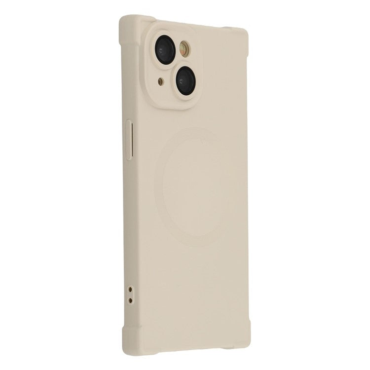 For iPhone 14 Case Compatible with MagSafe Straight Edge TPU Phone Cover with Camera Lens Protector - TechGearPal