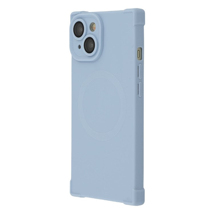 For iPhone 13 Case Compatible with MagSafe Straight Edge TPU Phone Cover with Camera Lens Protector - TechGearPal
