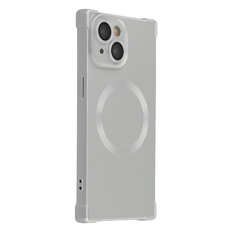 For iPhone 13 Case Compatible with MagSafe Straight Edge TPU Phone Cover with Camera Lens Protector - TechGearPal