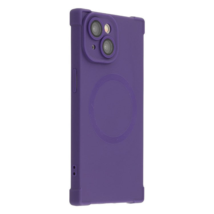 For iPhone 13 Case Compatible with MagSafe Straight Edge TPU Phone Cover with Camera Lens Protector - TechGearPal