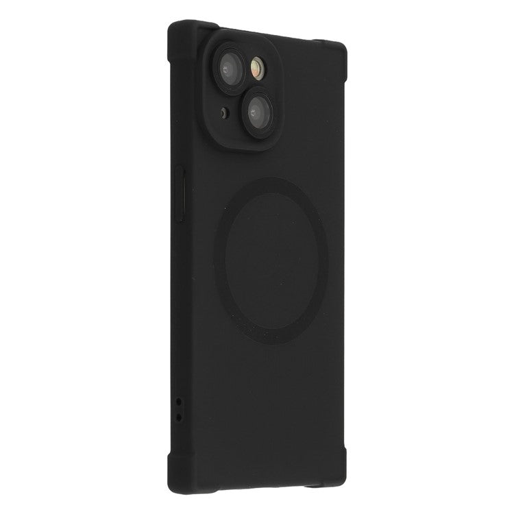 For iPhone 13 Case Compatible with MagSafe Straight Edge TPU Phone Cover with Camera Lens Protector - TechGearPal