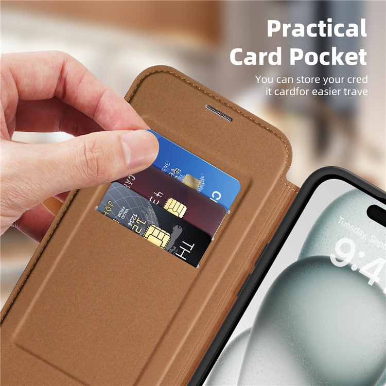 For iPhone 15 Plus Case Compatible with MagSafe RFID Blocking Card Holder Leather Phone Cover - TechGearPal