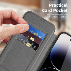 For iPhone 14 Pro Case Compatible with MagSafe RFID Blocking Card Holder Leather Phone Cover - TechGearPal