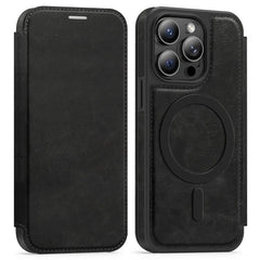 For iPhone 14 Pro Case Compatible with MagSafe RFID Blocking Card Holder Leather Phone Cover - TechGearPal