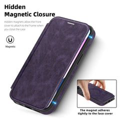 For iPhone 14 Case Compatible with MagSafe RFID Blocking Card Holder Leather Phone Cover - TechGearPal