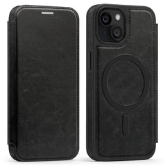 For iPhone 14 Case Compatible with MagSafe RFID Blocking Card Holder Leather Phone Cover - TechGearPal