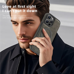 For iPhone 13 Pro Max Case Compatible with MagSafe RFID Blocking Card Holder Leather Phone Cover - TechGearPal