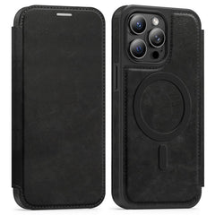 For iPhone 13 Pro Max Case Compatible with MagSafe RFID Blocking Card Holder Leather Phone Cover - TechGearPal