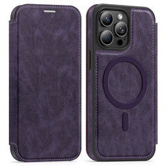 For iPhone 13 Pro Max Case Compatible with MagSafe RFID Blocking Card Holder Leather Phone Cover - TechGearPal