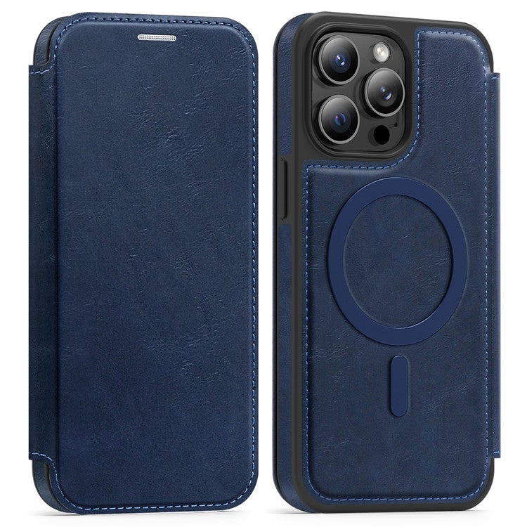 For iPhone 13 Pro Max Case Compatible with MagSafe RFID Blocking Card Holder Leather Phone Cover - TechGearPal