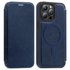 For iPhone 13 Pro Max Case Compatible with MagSafe RFID Blocking Card Holder Leather Phone Cover - TechGearPal