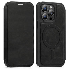 For iPhone 13 Pro Case Compatible with MagSafe RFID Blocking Card Holder Leather Phone Cover - TechGearPal