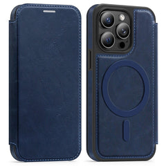 For iPhone 13 Pro Case Compatible with MagSafe RFID Blocking Card Holder Leather Phone Cover - TechGearPal