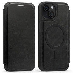 For iPhone 13 Case Compatible with MagSafe RFID Blocking Card Holder Leather Phone Cover - TechGearPal
