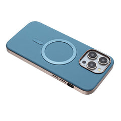 BINFEN COLOR BF40 For iPhone 16 Pro Max Case Compatible with MagSafe Electroplated PU + TPU Phone Back Cover