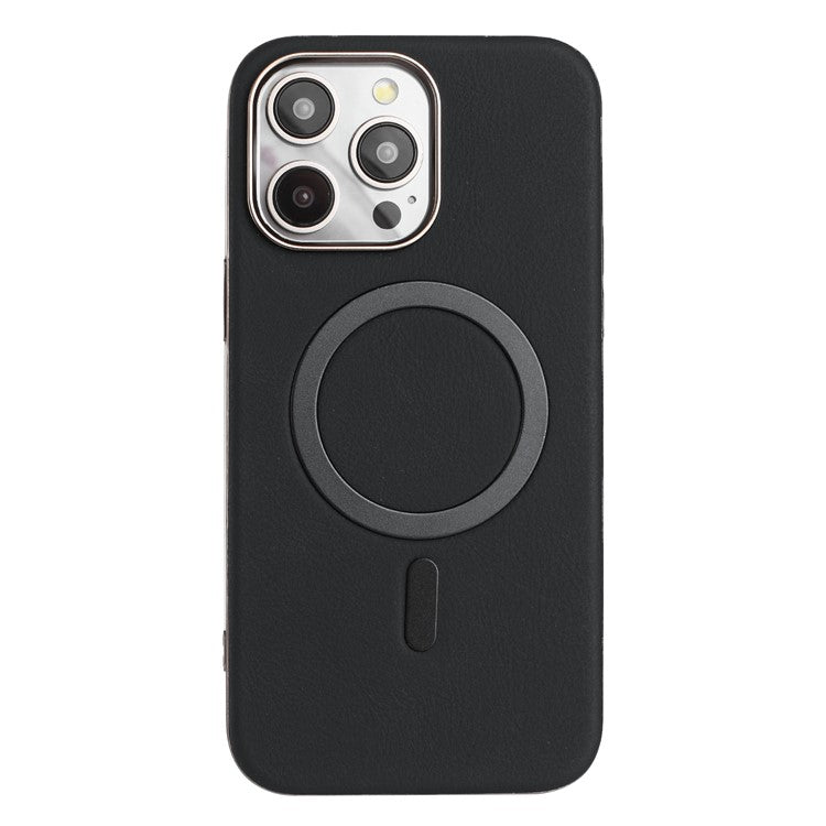 BINFEN COLOR BF40 For iPhone 16 Pro Max Case Compatible with MagSafe Electroplated PU + TPU Phone Back Cover