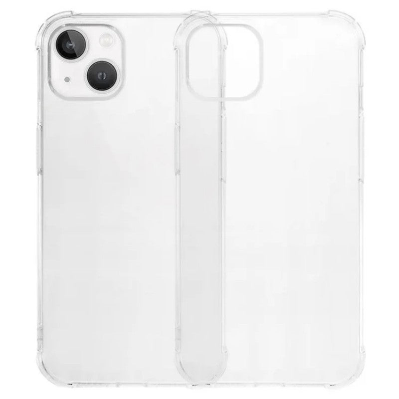 For iPhone 14 TPU Case WANLONFENG WL3 Series 1.5mm Phone Cover (Big Lens Hole) with Tempered Glass - TechGearPal