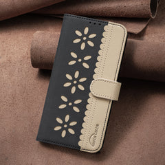 For iPhone 15 Pro Max Leather Case BINFEN COLOR BF36 Floral Pattern Phone Cover RFID Blocking Wallet Stand - TechGearPal