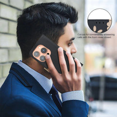 For iPhone 15 Pro Max Leather Case BINFEN COLOR BF36 Floral Pattern Phone Cover RFID Blocking Wallet Stand - TechGearPal