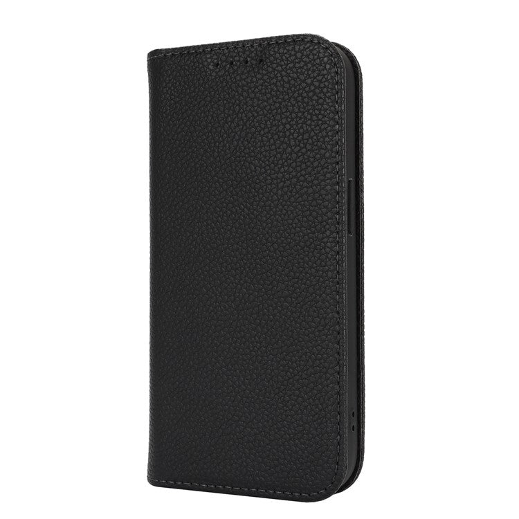 Stand Case for iPhone 13 Pro Max / 12 Pro Max Litchi Texture Leather Flip Phone Cover with Strap  /  Wallet - TechGearPal