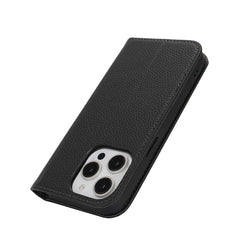 Stand Case for iPhone 13 Pro Max / 12 Pro Max Litchi Texture Leather Flip Phone Cover with Strap  /  Wallet - TechGearPal