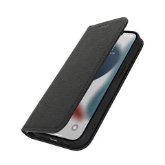 Stand Case for iPhone 13 Pro Max / 12 Pro Max Litchi Texture Leather Flip Phone Cover with Strap  /  Wallet - TechGearPal