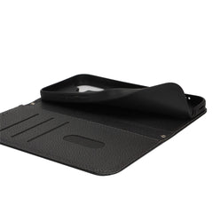 Stand Case for iPhone 16 Plus Litchi Texture Leather Flip Phone Cover with Strap  /  Wallet