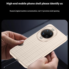 For Huawei nova 14 Ultra 5G Case Plaid Texture PU Leather + TPU Protective Phone Cover