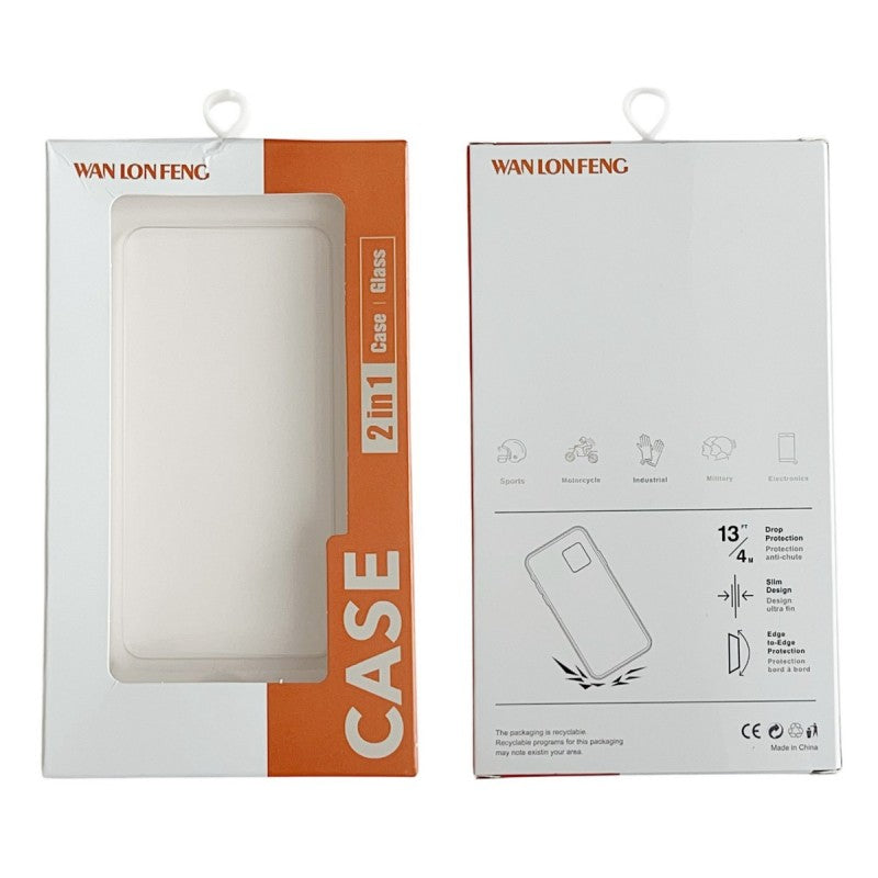 For iPhone 15 Pro Max Phone Case Compatible with MagSafe WANLONFENG FC Series with Tempered Glass (Big Lens Hole) - TechGearPal