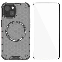 For iPhone 14 Phone Case Compatible with MagSafe WANLONFENG FC Series with Tempered Glass (Big Lens Hole) - TechGearPal