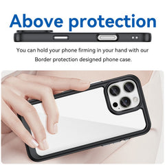 For iPhone 16 Pro Phone Case WANLONFENG XC Series TPU Acrylic Cover with Tempered Glass (Big Lens Hole) - TechGearPal