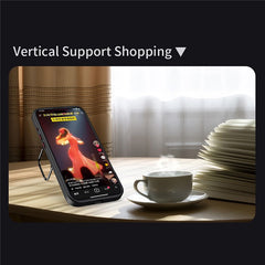 For iPhone 16 Magnetic Case TPU + Acrylic Kickstand Phone Cover with Glass Lens Film - TechGearPal