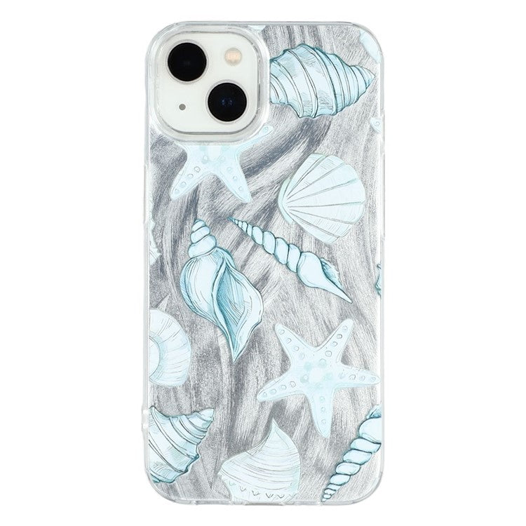For iPhone 13 Case Shell Pattern Airbag Shockproof PC + TPU Phone Back Cover - TechGearPal