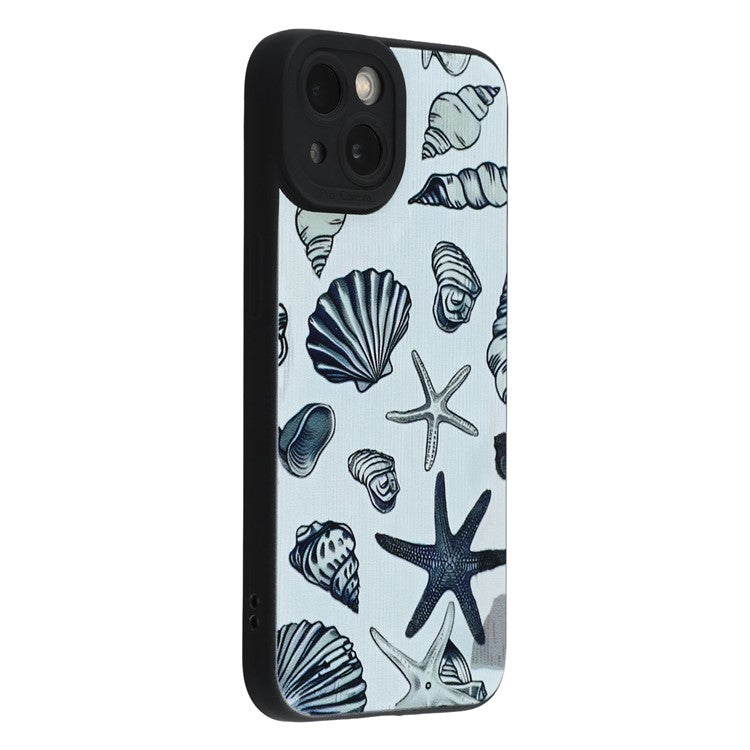 For iPhone 13 Case Starfish Shells Pattern Shockproof TPU Phone Back Cover - TechGearPal