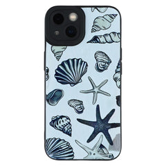 For iPhone 13 Case Starfish Shells Pattern Shockproof TPU Phone Back Cover - TechGearPal